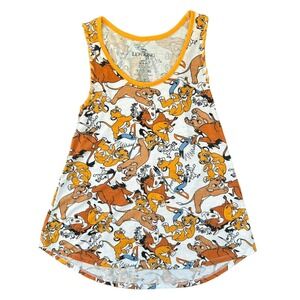 Disney Lion King Tank Top Disneyland Size Small Outdoors Summer Cosplay Orange‎